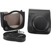 Plyisty Custodia Protettiva per Mini 90, Borsa Fotografica in Pelle PU con Tracolla Regolabile, Design Staccabile, Custodia da Trasporto per Fotocamera Istantanea Mini 90 (BLACK)
