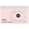 Jectse Fotocamera Digitale da 50MP 1080P, Fotocamere per Vlogging HD con Zoom Digitale 8X, Doppia Fotocamera Frontale Posteriore Portatile con Messa a Fuoco Automatica con Filtri ()