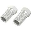 Hama Spina F maschio, 7,0 mm, a vite, 4 pezzi