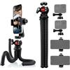 Lammcou Treppiede Smartphone, Lammcou Flessibile Treppiede Fotocamera Gorilla Pod da Viaggio Portatile Tavolo Tripode con testa a sfera completamente girevole & XL Cavalletto per Smartphone, Mini Tripod (2)
