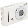 Tbest Camera Digitale 4K 64 MP Videocamera da Viaggio Compatta Portatile per Principianti (WHITE)