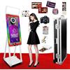 DOWWEI NUOVA Cabina Fotografica Specchio Magico 40 con Stampante e Fotocamera, Luce di Riempimento Quadrata & Mini PC e Schermo Touch 21.5'' per Selfie, Matrimonio (White,Full Set)