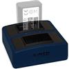 mtb more energy Caricabatteria doppio (USB) compatibile con Sony NP-FW50 - RX10 II, III, IV - Alpha 6000, 6300, 6500 - DSLR-, NEX-, SLT-, ILCE...