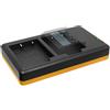 mtb more energy Caricabatteria doppio (Corrente, USB) per NP-W126(S) / Fujifilm X100F / X-A... / X-E… / X-Pro…/ X-T... / FinePix HS... - v. lista - Alimentatore 2A incluso - 2 batterie simultaneamente caricabili
