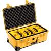 PELI 1510 Valigia Robusta con Impugnatura telescopica e Ruote per impieghi gravosi, IP67 Impermeabile, capacità di 27L, Prodotto in Germania, Senza Schiuma, Colore Giallo