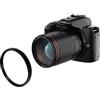 nmbhus Fotocamera DSLR WiFi HD 4K Doppia Fotocamera 64 Milioni di telecamere for la Registrazione di Foto digitali di Bellezza Telecamera for la Visione Notturna(Size:D5+Macro Lens)
