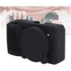 Cuifati Coperchio di Vetrina in Silicone Anti -slittamento con Antiergo per Fotocamera Gr3 Gr3x, Soft Morbido, Leggero, Lavabile, Copertura Protettiva, Facile Sostituzione della Scheda (BLACK)