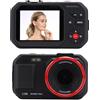 Oreilet Fotocamera Digitale per Bambini, 48 MP HD 16x Zoom Autofocus Video Volg Volg con Schermo a Colori da 2,8 Pollici per Fotografia, Viaggio, Scuola, Casa (BLACK)