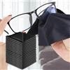 Generic 10 panni per la pulizia del computer, in microfibra, per lenti della fotocamera, occhiali, TV, laptop, tablet, telefono, elettronica, salviettine per schermo, 15 cm, colore: nero