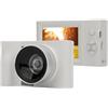 XUMIUZIY Fotocamera Digitale, Videocamera 24MP 2.5K, Zoom Digitale 16x 1800mAh Giochi MP3, Schermo da 2,88 Pollici Fotocamera Mirrorless WIFI con Funzione Webcam PC, per Viaggi (WHITE)