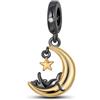 Symretie Bead Charm Ciondolo Argento Sterling 925 con Cubic Zirconia Pendenti per Pandora Braccialetti, Compatibile con Braccialetti e Collane europei Z2