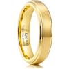 King Will Base 8 mm/10 mm Black Tungsten Carbide Ring Grooved Multi Faceted Men Wedding Band Matte Finish Step Edge/Beveled Edge Comfort Fit