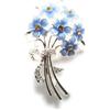 equilibrium Spilla placcata argento con scritta ''Forget Me Not'', Metallo, Placcato in argento
