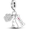 SOUTHPLUS Ciondolo Charms Sterling Silver 925 Collezione Viaggi Aereo Mappa Valigia per Bracciale Europeo Collane Pendente Perfetto Regali per Moglie e Ragazze
