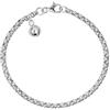 AeraVida Braccialetto in argento Sterling 925 con ciondolo a forma di campanellino classico a catena rolò (15,2 cm), 6 inches, Argento sterling