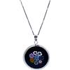 LE GEMME DI VENEZIA Collana Donna Con Pendente Murrina Milefiori Venezia In Vetro Originale Di Murano E Argento 925 Diametro 23