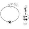 S'Agapõ Bracciali Donna in Acciaio con Simbolo Cuore | Collezione Me + You - SEY24