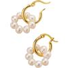 LAYCHEN Orecchini A Cerchio In Argento Sterling 925 Con Perle Barocche Naturali, Per Donna, Gioielli Punk, Gotici Europei, Rock