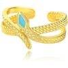 CELESTIA Donna Anello con Serpente Nodo delle Strega Streghe Pentacolo Stella Luna Anello Leone Regolabile Argento Sterling Gioielli Regali Donne Compleanno