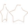U7 Orecchini Donna Cerchio Pendenti Stella Acciaio Chirurgico 30-100 mm | Orecchini cerchio donna a stella acciaio inossidabile chirurgico, 4 colori, 30/40/50/60/70/80/90/100 mm, regalo per donna
