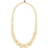 sourcing map Collana con perline grosse, collana rotonda in legno con perline grandi