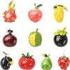 DanLingJewelry 10 spille smaltate a forma di frutta, delicate fragole, mango durian, melograno, distintivi per abbigliamento, zaini, cappelli, decorazioni, gioielli, regali