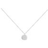 IMINI Collana con ciondolo rotondo a forma di moneta in oro per donne e ragazze, in argento Sterling 925 placcato oro 18 carati, piccola luna piena, minimalista, geometrica, catena a cerchio,