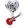 Rimgoris 925 Argento Sterling Charm Donne Bracciali Collana Lucciola Bagliore di Notte Solido Coniglio Cuore Rosa Giorno della Mamma Uovo di Pasqua Libellula Smalto Libellula Uccello Colibrì