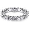 HCMA Anello in argento sterling 925 creato con diamanti moissanite in pietra preziosa fine gioielli anello di moda per le donne regalo