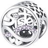 Doyafer Sorelle 'Amore Charms 925 Sterling Silver Charms Gioielli Compatibili Con Braccialetti Da Donna Collane Per Sorella