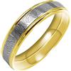 Everstone titani fede nuzial uomini donne maschio femmina coppia anello anello di nozze set Colore bicolore: oro giallo e platino misura 5.5-37.5 6MM 4MM