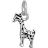 SUGARKITTEN LONDON Ciondolo in argento Sterling ossidato a forma di mini giraffa 3D
