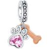 Rimgoris 925 Argento Sterling Charm Donne Bracciali Collana Lucciola Bagliore di Notte Solido Coniglio Cuore Rosa Giorno della Mamma Uovo di Pasqua Libellula Smalto Libellula Uccello Colibrì