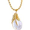 Zayka Jewelry Collana girocollo donna con ciondolo placcata oro 18K in acciaio inossidabile