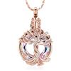 QGJNSGC Collana con urna con albero della vita, per ceneri con aquila, gioiello per cremazione, cerchio della vita, ciondolo commemorativo per animali domestici, regalo per donne e uomini