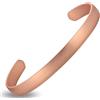 BioMag Pure Copper Bracelet and Ring Set - Copper Bracelet for Men & Women - 100% Solid, Raw & Uncoated Handmade Hammered Tibetan Cuff Bangle