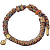 Generic Compatibile con braccialetti tibetani intrecciati a mano, portafortuna in corda campanellino, da donna