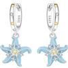 MISEFF Orecchini da donna in argento Sterling 925 con zirconi, eleganti orecchini con stella e animali, idea regalo, adatti per orecchie sensibili