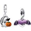 Rimgoris Charm en argent 925 pour femmes bracelets collier Arbre de Noël vert Lapin de Pâques & oeuf Amitié Ma belle femme Journée des enseignants Cadeau de vacances Pomme Noël Bonhomme de neige