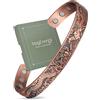 MagEnergy Copper Bracelet for Men Life of Tree, 99.9% Copper Magnetic Bracelet,Adjustable Cuff Bangle Jewerly Gift