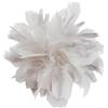 IMINI Elegante spilla a forma di fiore con piume, grande spilla da bavero da 20 cm, per donne e uomini, per feste di nozze, bouquet in tessuto, scialle floreale, accessori per abiti, accessori per vestiti