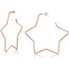 U7 Orecchini Donna Cerchio Pendenti Stella Acciaio Chirurgico 30-100 mm | Orecchini cerchio donna a stella acciaio inossidabile chirurgico, 4 colori, 30/40/50/60/70/80/90/100 mm, regalo per donna