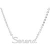 Magic In The Moonlight Collana NOME donna in acciaio 316L | ciondolo con nome personalizzato | fatte a mano, Made in Italy, ACCIAIO | SERENA