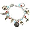 Beaux Bijoux Bracciale con ciondoli ispirato a Percy Jackson e gli dei dell'Olimpo. Il mare dei mostri