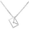 HCMA Ciondolo a busta con lettera d'amore in argento sterling 925 Collana placcata in oro 14 carati Accessori per gioielli da sposa moda donna Regalo fidanzata