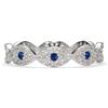 PERIMADE Delicato anello a fascia contro il malocchio da donna, placcato oro 18 carati, con zirconia cubica blu Nazar, impilabile, non si ossida, in argento Sterling 925, anello impilabile, regalo di