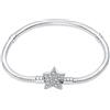 QIKAOLA Bracciali in argento Sterling S925 per braccialetti Pandora Moments a catena a serpente da donna