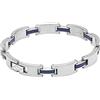 K JEWELS - One, bracciale da uomo in acciaio PVD, gomma, lunghezza 20 cm, Techno Line