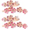 Generico Fiore di pesca anello, rosa fiore aperto anello per le donne