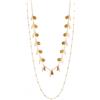 FULU AUTUMN Collana da donna lunga in oro con perline catena a doppio rango gioielli fantasia per donna regalo la festa della mamma